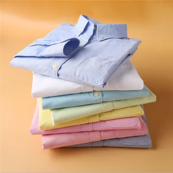 Ženy Košile 2023 Jarní Ležérní Lady Halenky Korean Bavlna Jednobarevná Modrá Bílá Bottomming Shirt Ženy Volné Topy Blusa